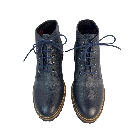 Marc Joseph New York Women's Spring Street  Leather Bootie Navy Mini 7 M - Picture 2 of 13